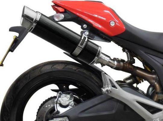 DELKEVIC Ducati Monster 696 Slip-on Exhaust DL10 14" Carbon