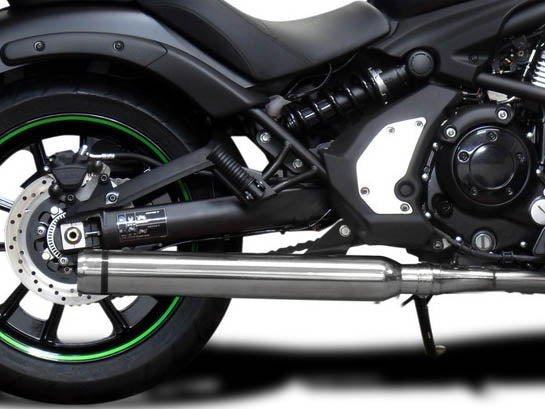 DELKEVIC Kawasaki Vulcan S EN650 (15/20) Full Exhaust System with Bull Nose Tip 21" Silencer