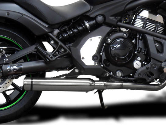 DELKEVIC Kawasaki Vulcan S EN650 (15/20) Full Exhaust System with Bull Nose Tip 16" Silencer