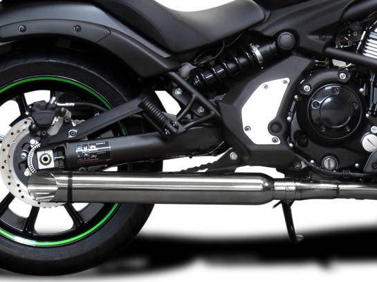 DELKEVIC Kawasaki Vulcan S EN650 (15/20) Full Exhaust System with Slash Cut Tip 21" Silencer