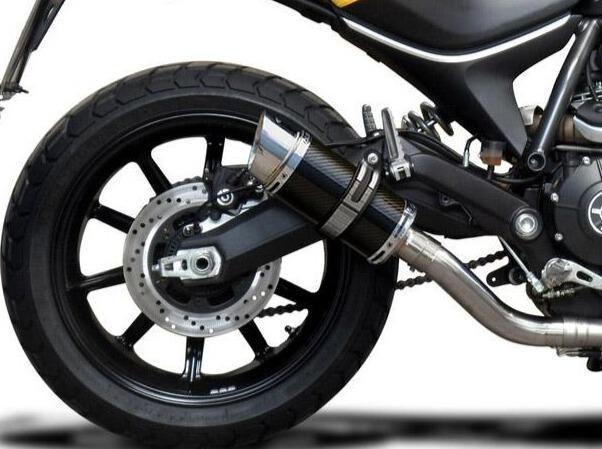 DELKEVIC Ducati Scrambler 800 Slip-on Exhaust Mini 8" Carbon