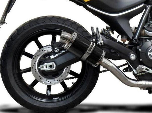 DELKEVIC Ducati Scrambler 800 Slip-on Exhaust DS70 9" Carbon