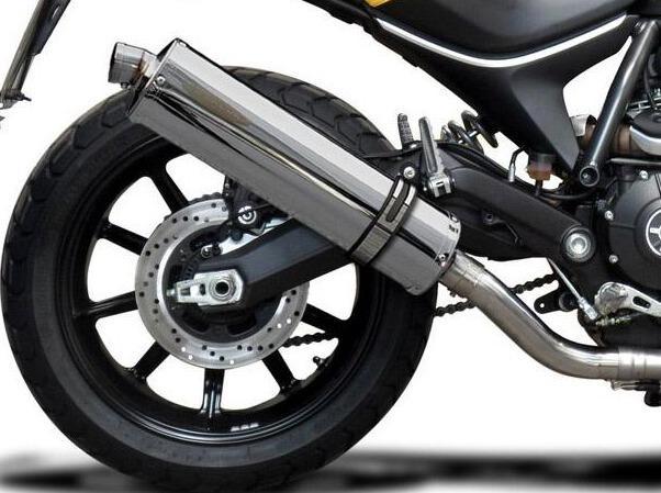 DELKEVIC Ducati Scrambler 800 Slip-on Exhaust Stubby 18"