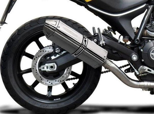 DELKEVIC Ducati Scrambler 800 Slip-on Exhaust 13" Tri-Oval