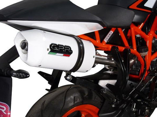 GPR KTM 125 RC (14/16) Slip-on Exhaust "Albus Ceramic" (EU homologated)