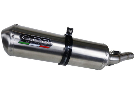 GPR Honda VFR1200X Crosstourer (2017 – ) Slip-on Exhaust "Satinox" (EU homologated)