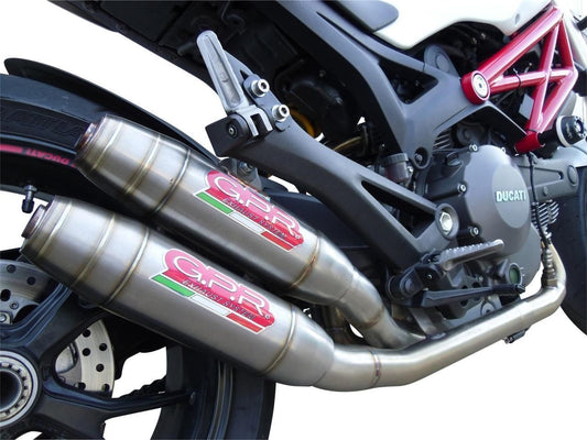 GPR Ducati Monster 1100 Evo Dual Slip-on Exhaust "Deeptone Inox" (EU homologated)