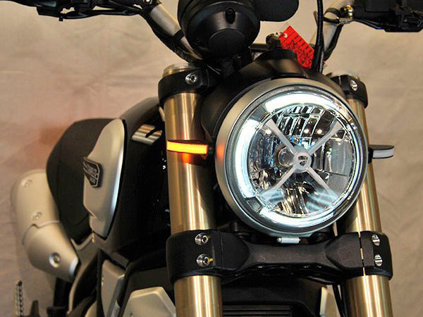 NEW RAGE CYCLES Ducati Scrambler 1100 LED Front Turn Signals