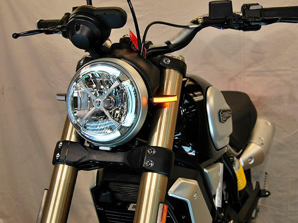 NEW RAGE CYCLES Ducati Scrambler 1100 LED Front Turn Signals