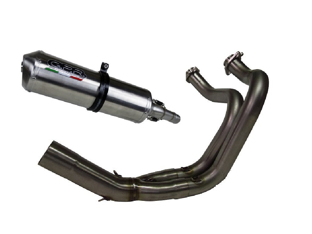 GPR Kawasaki ER-6 (12/16) Full Exhaust System "Satinox" (EU homologated)