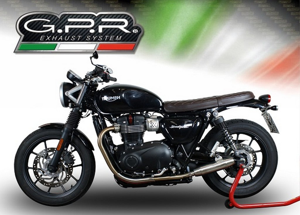 GPR Triumph Street Twin Dual Slip-on Exhaust "Deeptone Inox" (EU homologated)