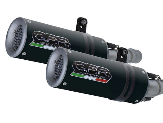 GPR Ducati Monster 696 Dual Slip-on Exhaust "M3 Black Titanium" (EU homologated)