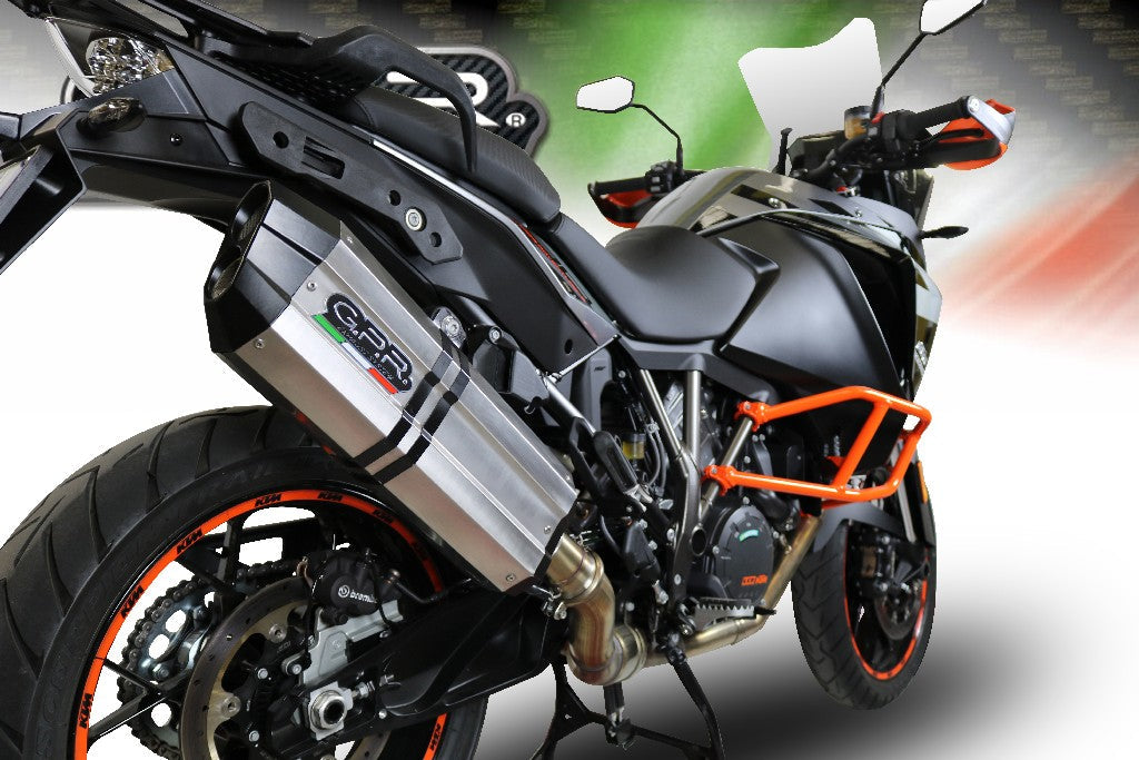 GPR KTM 1050 Adventure Slip-on Exhaust "Sonic Inox" (EU homologated)