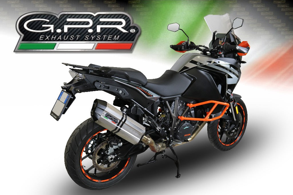 GPR KTM 1050 Adventure Slip-on Exhaust "Sonic Inox" (EU homologated)