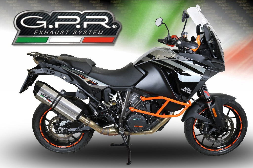 GPR KTM 1050 Adventure Slip-on Exhaust "Sonic Inox" (EU homologated)