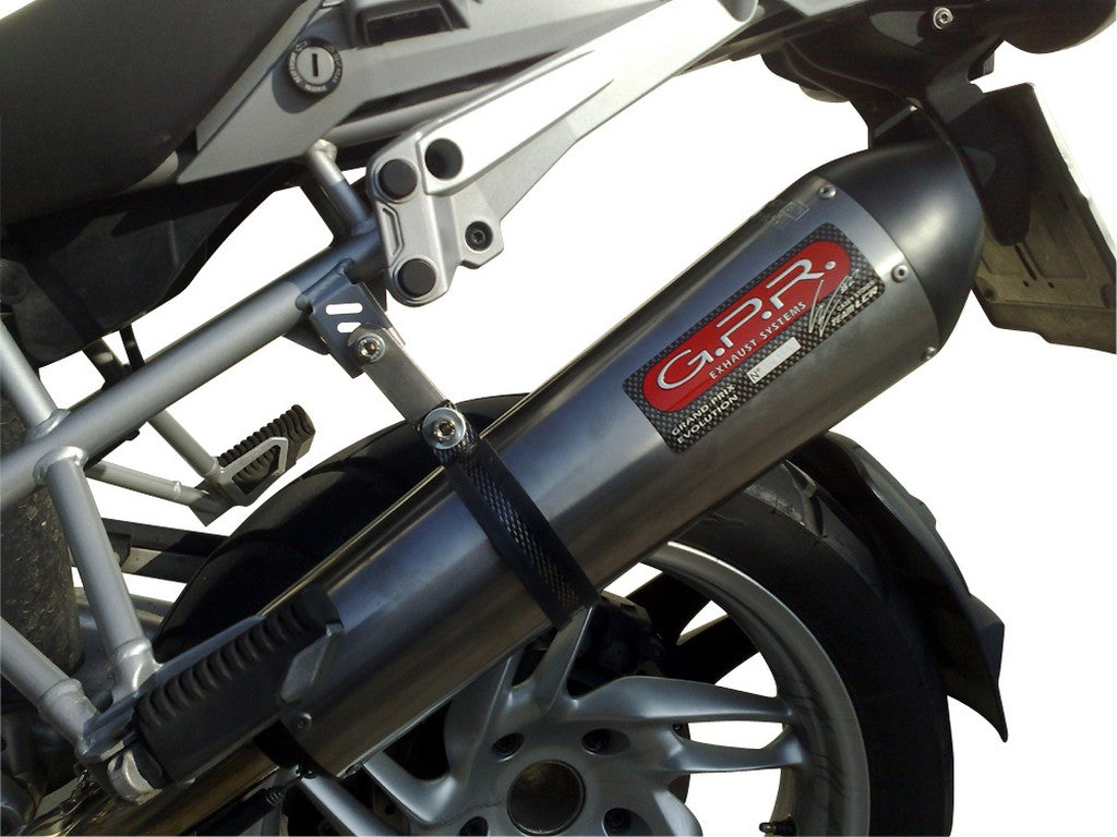 GPR BMW R1200GS Adventure (05/09) Slip-on Exhaust "GPE Anniversary Titanium" (EU homologated)