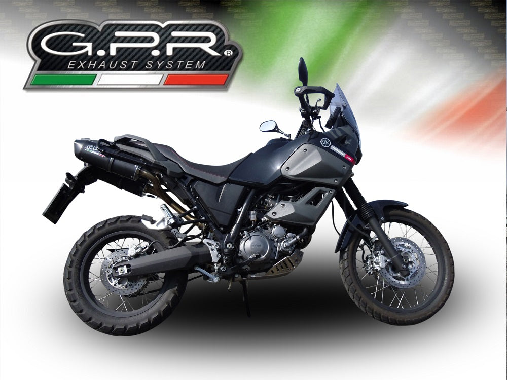 GPR Yamaha XT660Z Ténéré Dual Slip-on Exhaust "Furore Nero" (EU homologated)