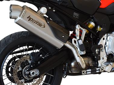 HP CORSE BMW F850GS Slip-on Exhaust "4-Track R Titanium" (EU homologated)