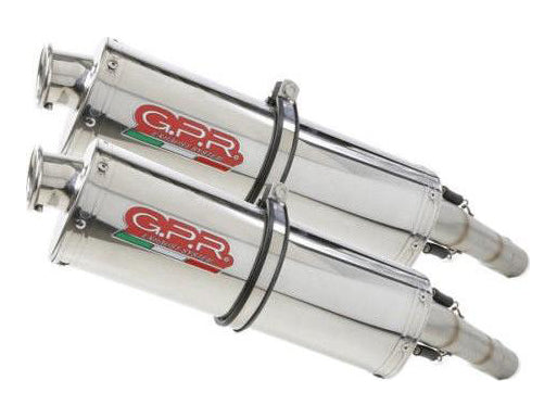 GPR Aprilia Tuono V2 Dual Slip-on Exhaust "Trioval" (EU homologated)