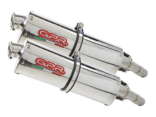 GPR Ducati Monster 695 Dual Slip-on Exhaust "Trioval" (EU homologated)