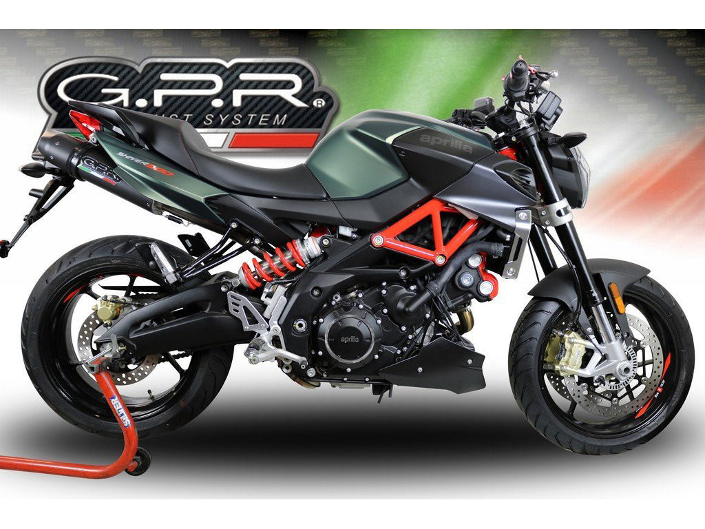 GPR Aprilia Shiver 900 Dual Slip-on Exhaust "Furore Nero"