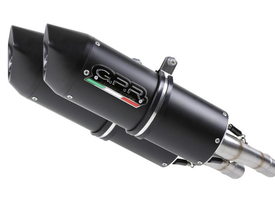 GPR Aprilia Shiver 750 Dual Slip-on Exhaust "Furore Nero"