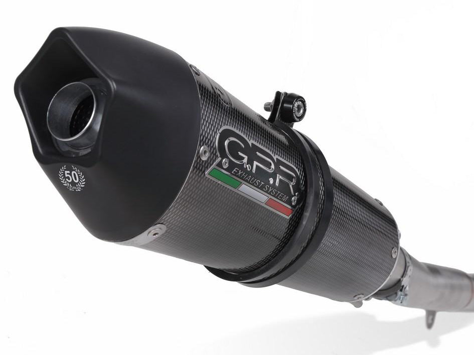 GPR Aprilia Shiver 900 Dual Slip-on Exhaust "GPE Anniversary Poppy"